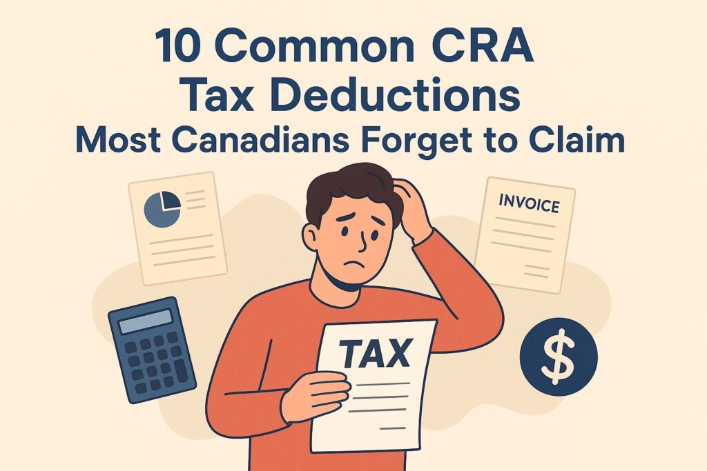 10 Common CRA Tax Deductions Most Canadians Forget to Claim